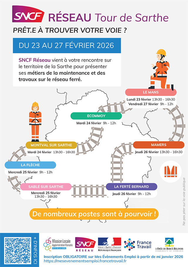 Affiche de l'évènement SNCF réseau tour de Sarthe