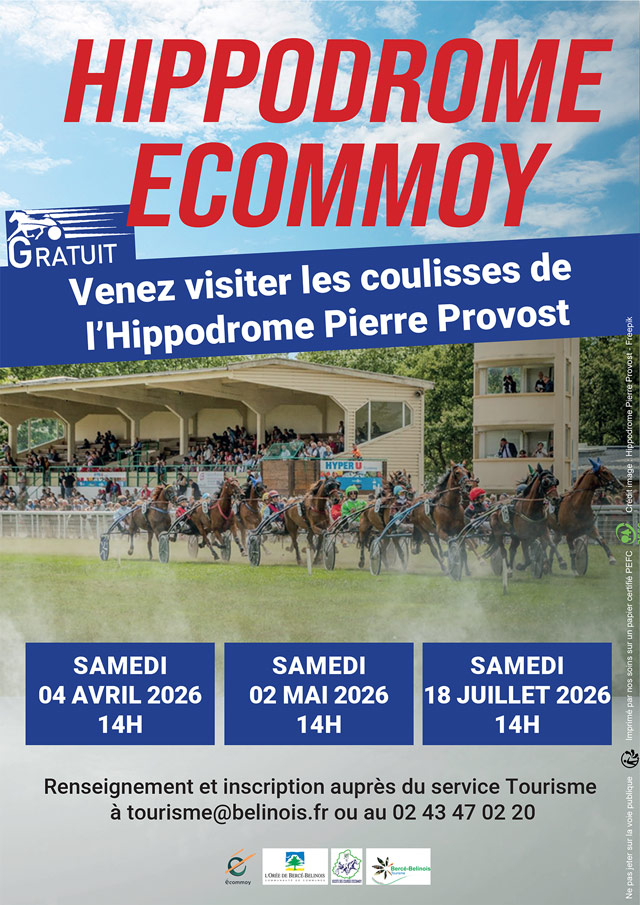 Affiche visite hippodrome 1er semestre 2026