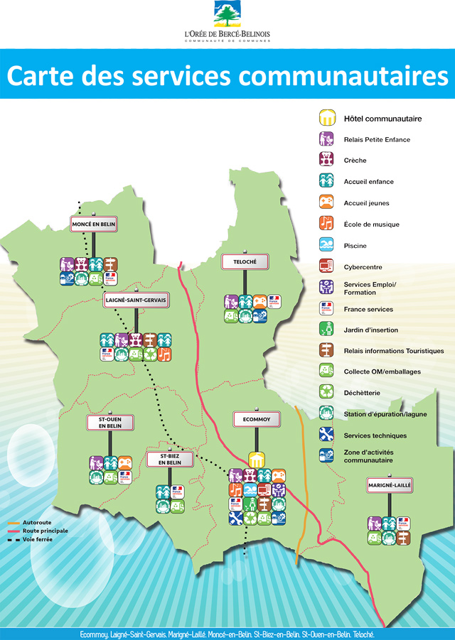 Visuel de la carte des services communautaires
