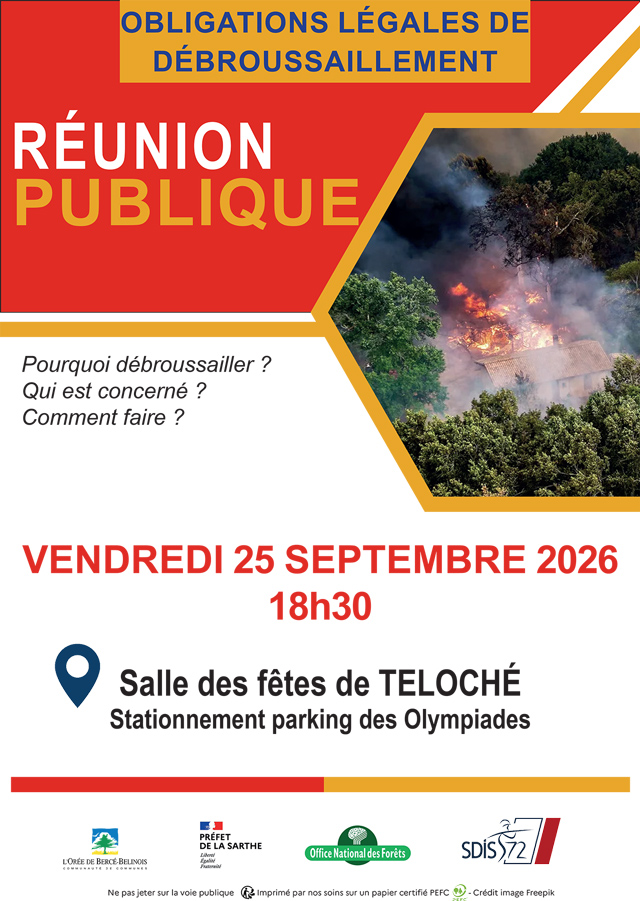 affiche sur la réunion publique des OLD en date du 25-09-2026